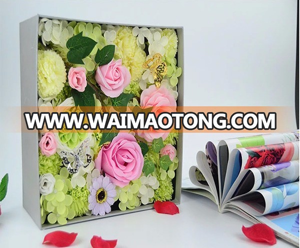 Mother's day gift colorful artificial flower soap carnation flower