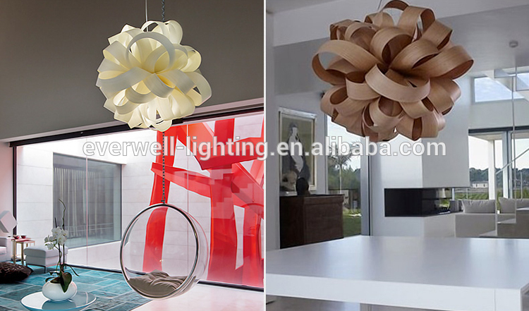 white wood  decorative pendant lamp