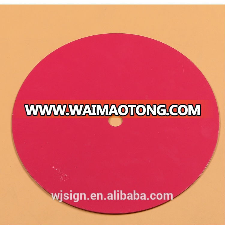 Round Building Safety Reflective Warning Sign Blank Metal Tag