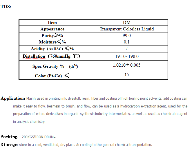 DM-Industrial Grade DIETHYLENE GLYCOL MONOMETHYL ETHER 99.0% CAS NO. 111-77-3