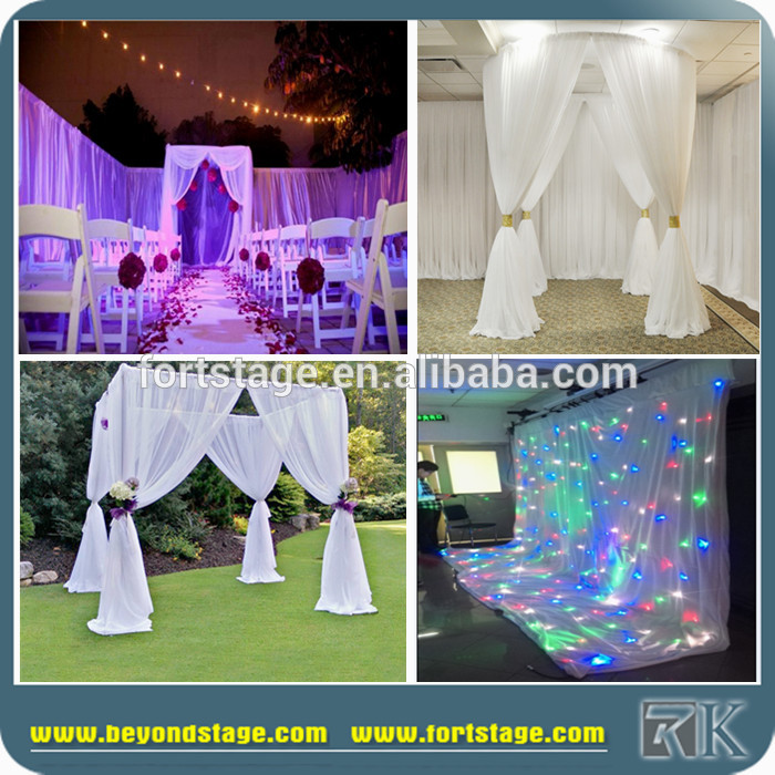 Popular wedding decoration curtain fabric backdrop for sale