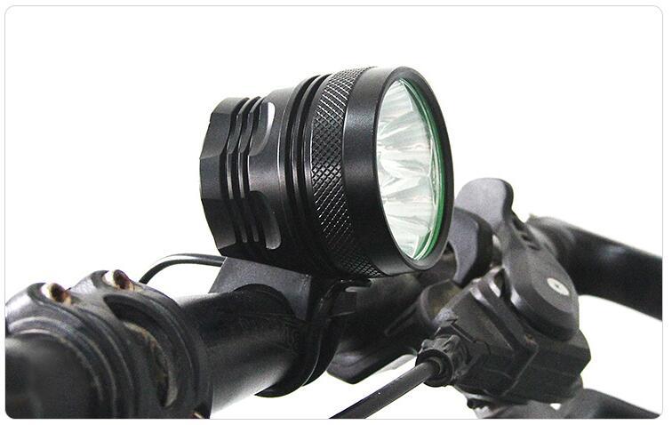 7x CREE XML XM-L T6 9800LM LED Cycling battery powered Bicycle Light Bike light