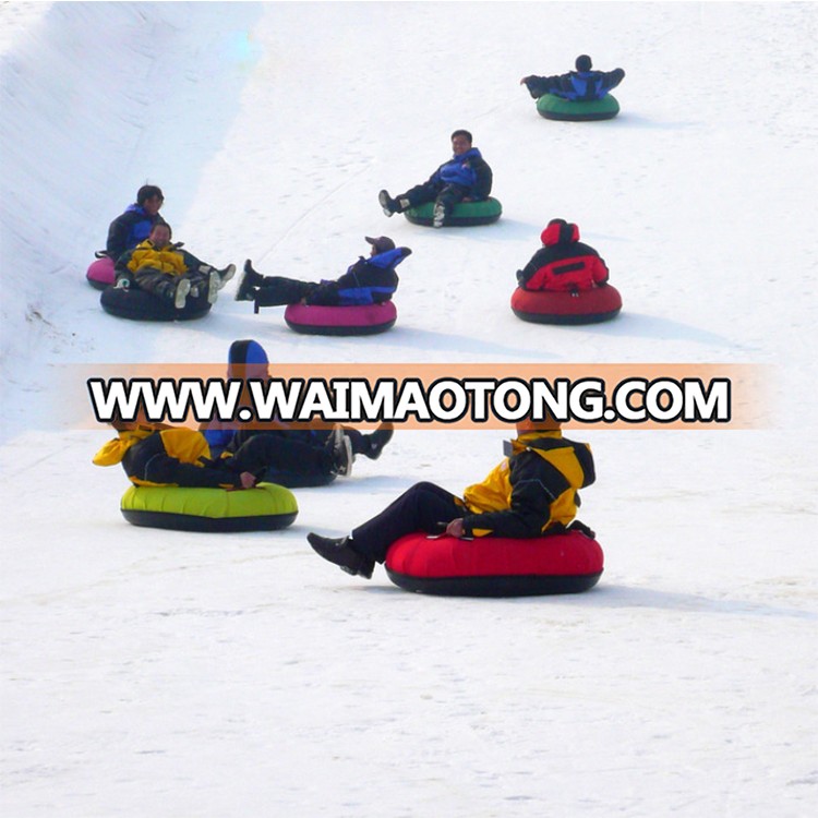 PVC  inflatable round snow tube for winter sports