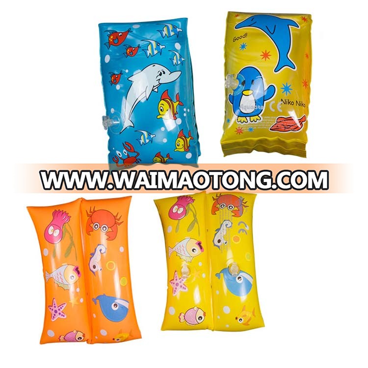 High quality professional pvc inflatable arm bands, arm floats with Cartoon Printing for Kids