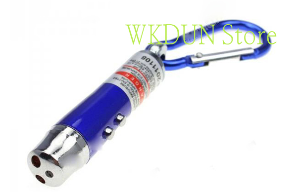 keychain led flashlight wholesale 3-in-1 UV Light LED Flashlight Keychain + Red Laser + White Light