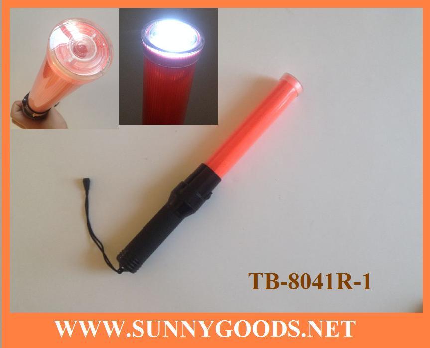 length 41cm with torch light road safety led baton torch