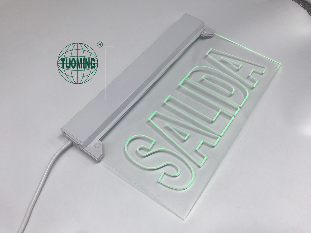 maintained double sided led emergency sign board,running man acrylic led exit sign lights for hotel