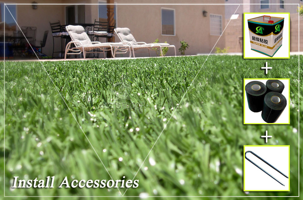 Ornament Green Landscaping Flooring Artificial Grass Roll