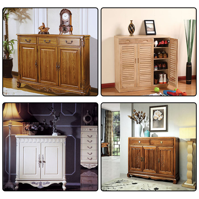 Romantic bedroom furniture shoe cabinet on sale