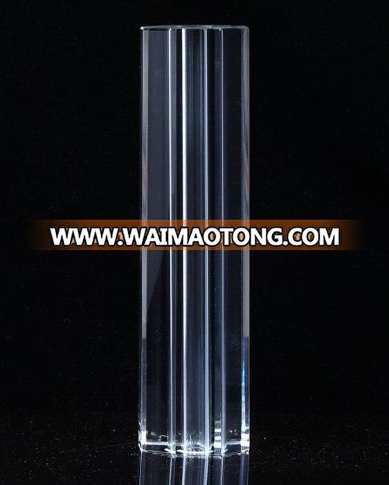 K9 quality crystal center parts glass block column for lamp chandelier accessories