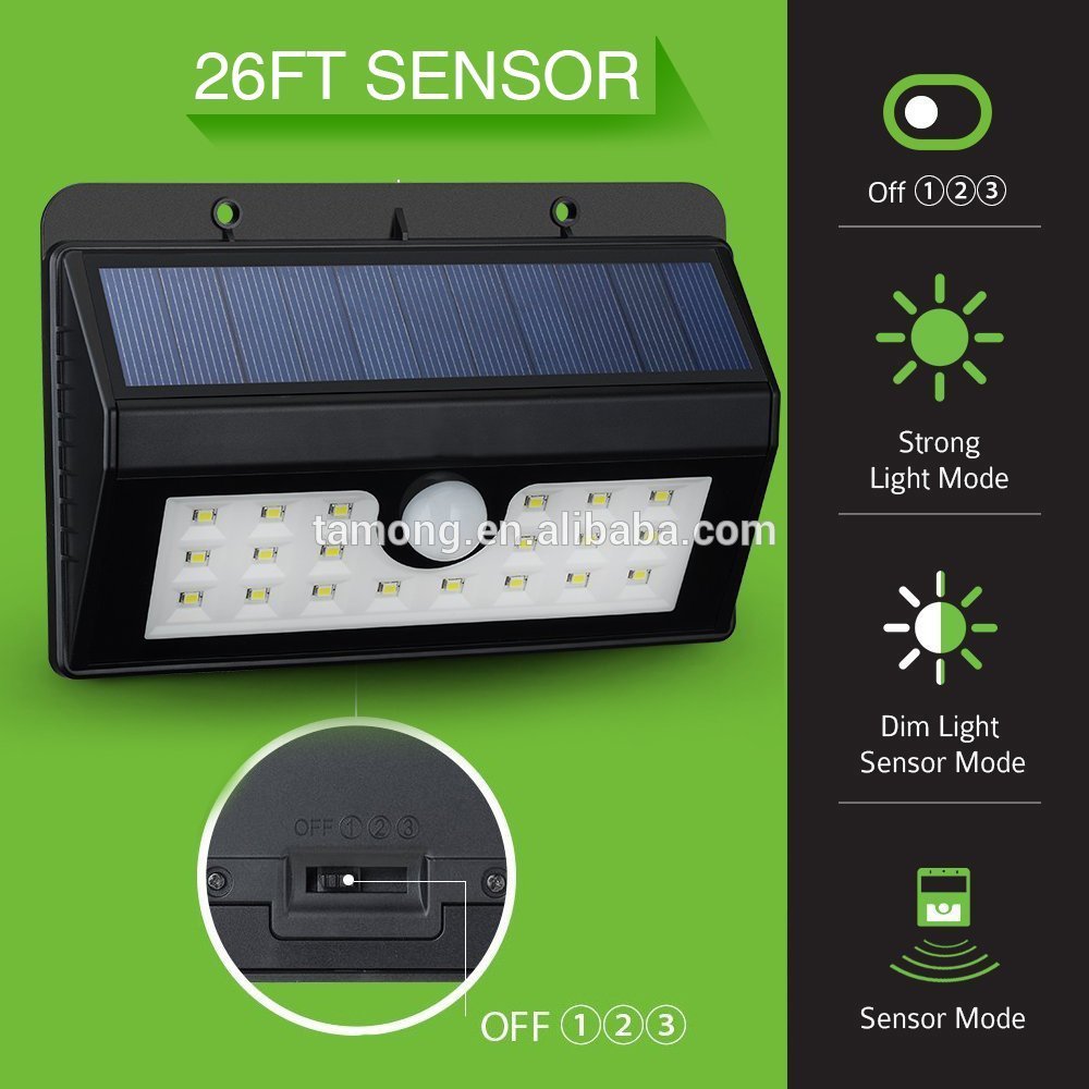 20 LED Wireless Solar Motion Security Light Bright Waterproof Wireless Smart Solar Motion Sensor Outdoor Lamp For Garden, Patio