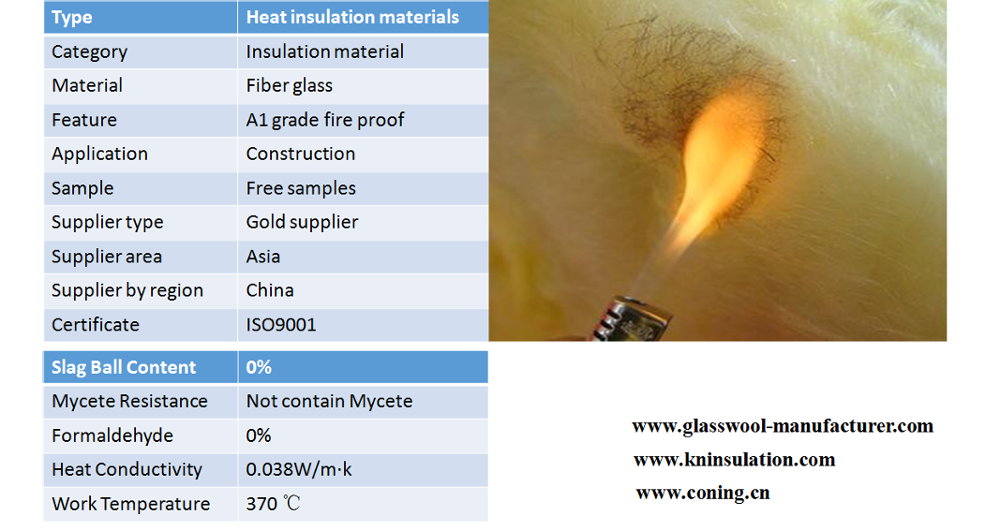 CONING China factory direct deal building heat insulation material insulation fiber glass wool price