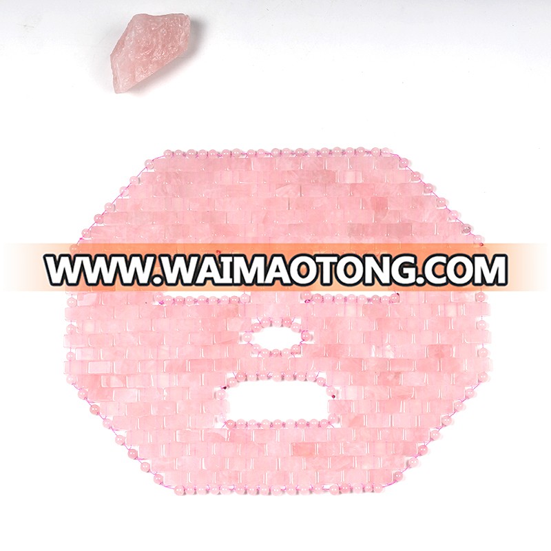 crystal facial cooling Contoured Eye Sleep Xiuyan Jade gemstone Facial Mask for Travel