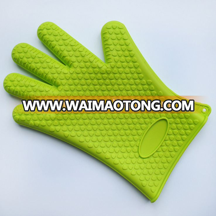 Non slip cooking kitchen pot holder protective silicone oven mitts