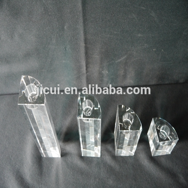 Hot Sale !!! Upscale crystal cube candle holder for tea light candle holder Centerpieces JKC-0003