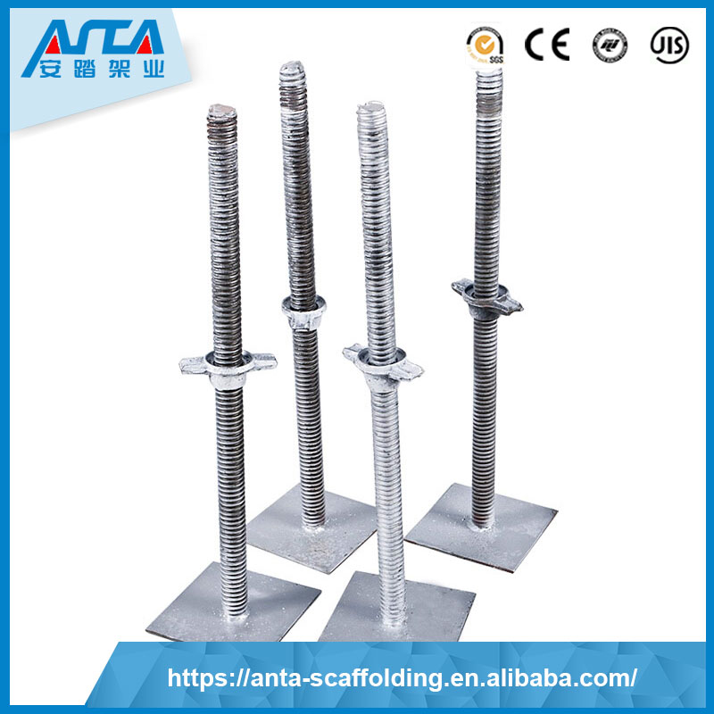 Galvanized adjustable scaffolding base Jack