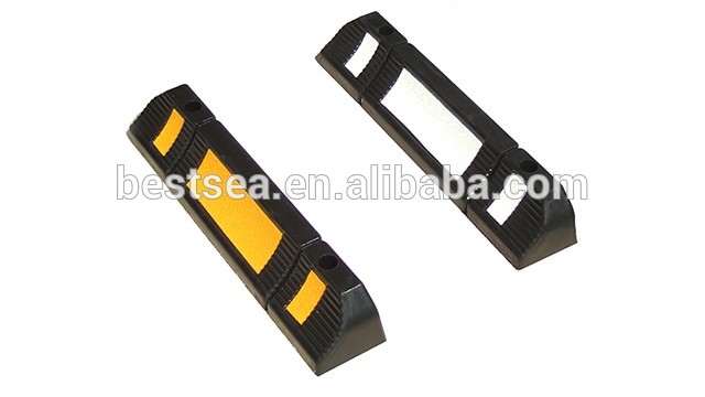 Rubber bumper outdoor, tough small parking rubber bumpers