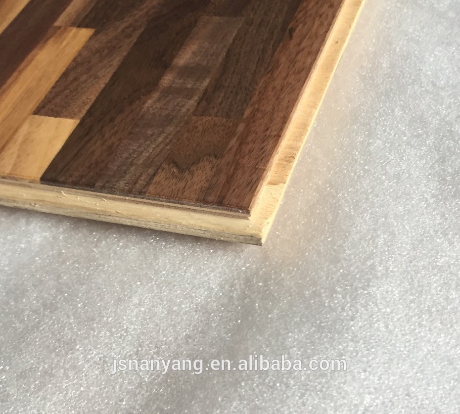 American walnut multi-layer multi-strip solid engineered flooring at factory price hot sale