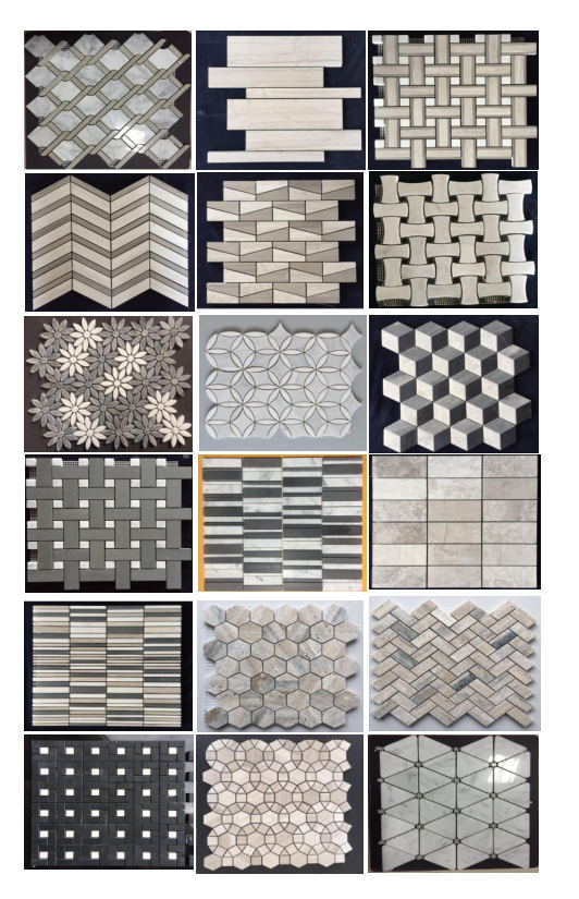 hexagon marble mosaic natural stone basalt  price wood grain marble