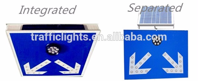 Hot sale solar led traffic warning security sign