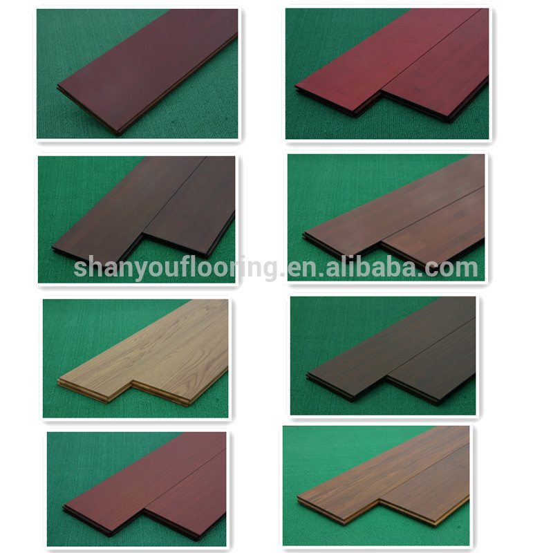 ECO friendly bleaching treatment natural bamboo floor tiles