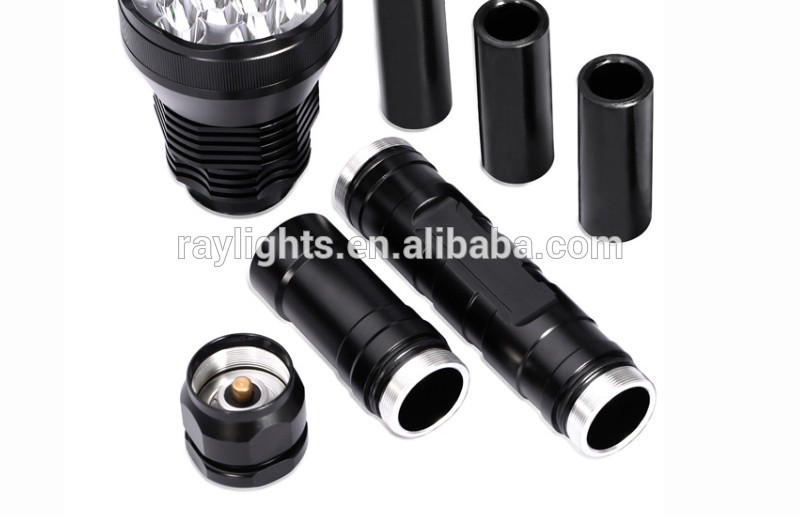 9 x XM-L T6 LED Flashlight Torch 5 Modes LED Rechargeable Flashlight