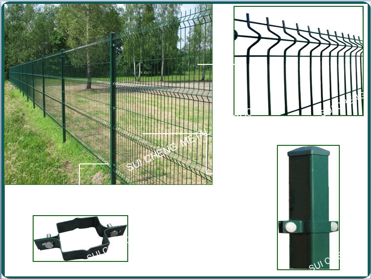 Round Steel Pipe PVC Coated Fence/Galvanized Fencing with Low Price/Generators Prices PVC Fence(Factory)