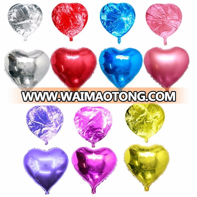 18" heart shape foil helium wedding party festival decoration balloons