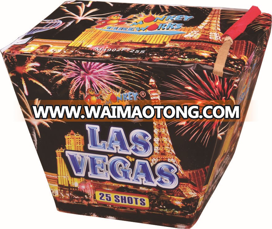 Cake and Display shell firework 1.2' 25Shots las Vegas