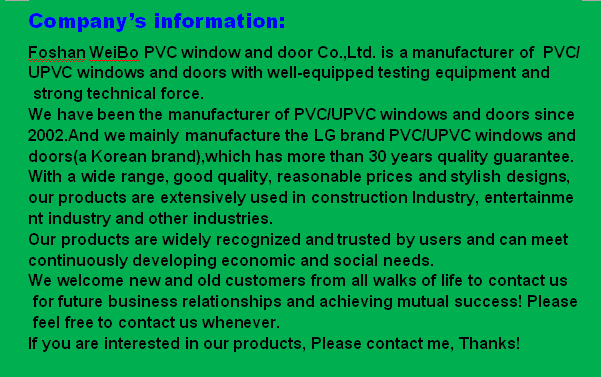 High quality upvc/pvc sliding door with lock cylinder