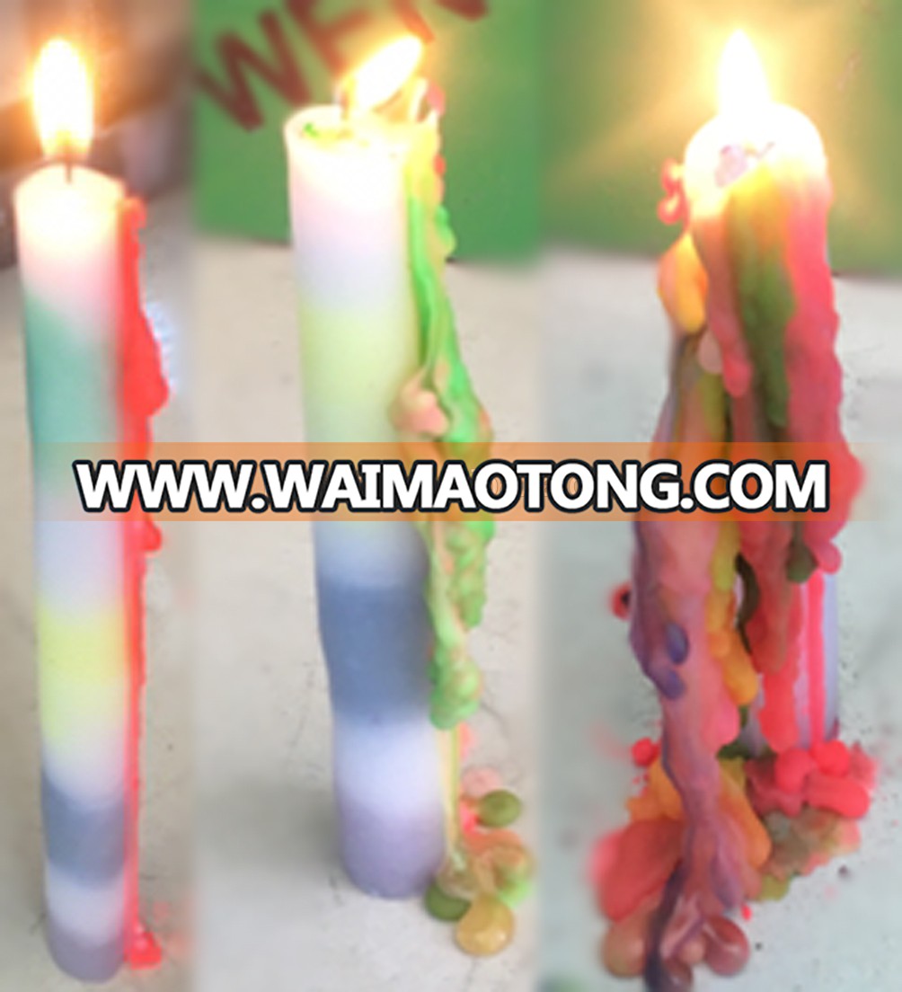 Handmade color teardrop candles