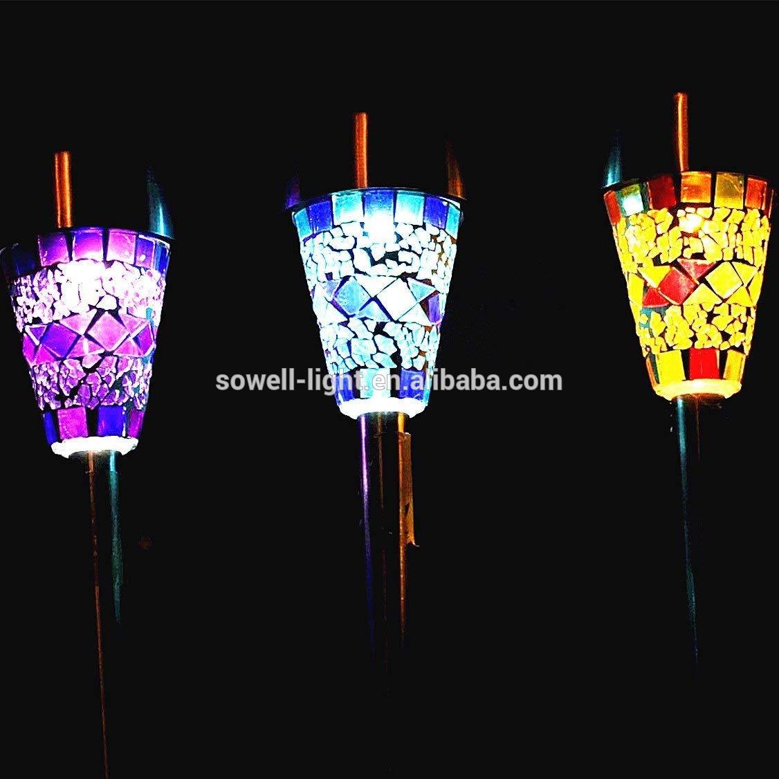 For outdoor popular garden decorative solar lamp mosaic