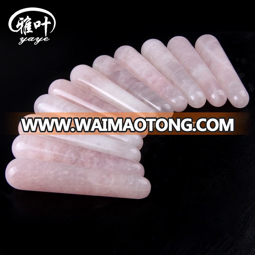 Wholesale Crystal Massage Wands Rose Quartz Wand Massager Gemstone Massage Stick