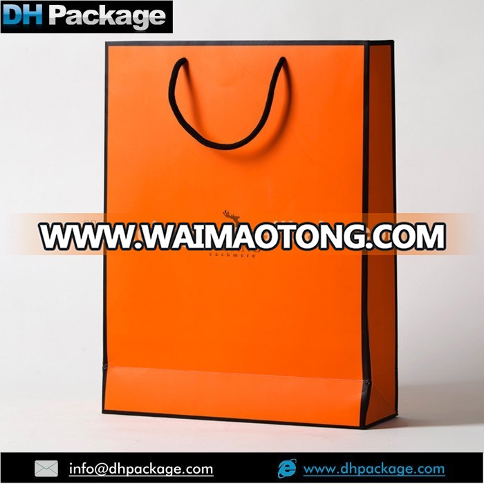 Luxury Laminated Paper Shopping Bag, paper bag with handle, wholesale paper bag