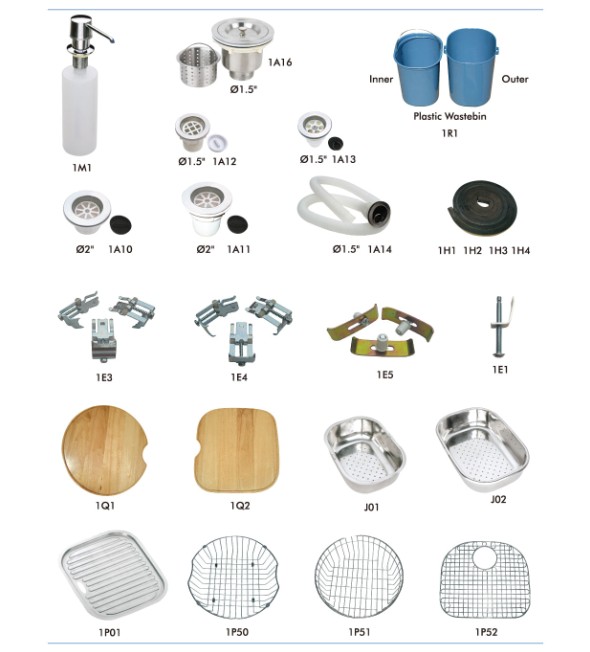 304 stainless steel kitchen sink display