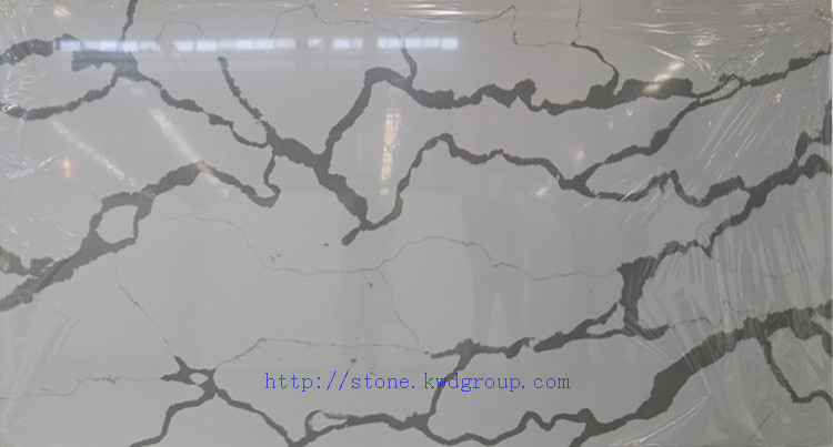 Most popular calacatta white gold quartz stone slab for counter top