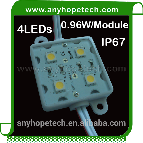 Plastic housing 4LEDs DC12V cob led module