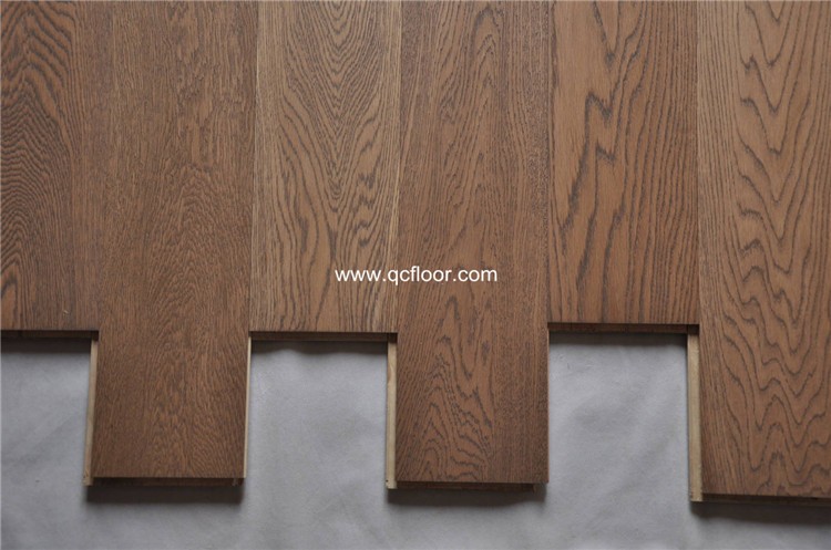 hot sale wood floor tile brushing engineered oak wood floor exported to philippines,grey oak wood flooring