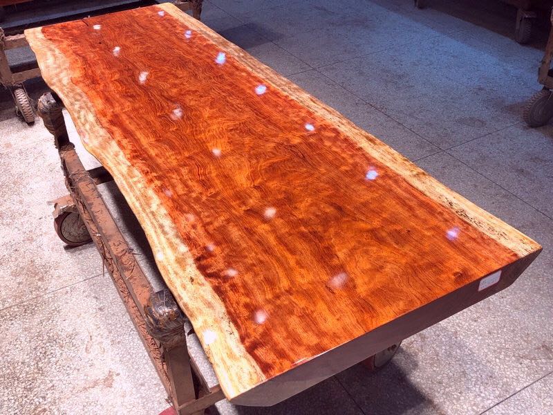 High Quality Natural Solid Dried Okan Wood Table Top From Best Seller