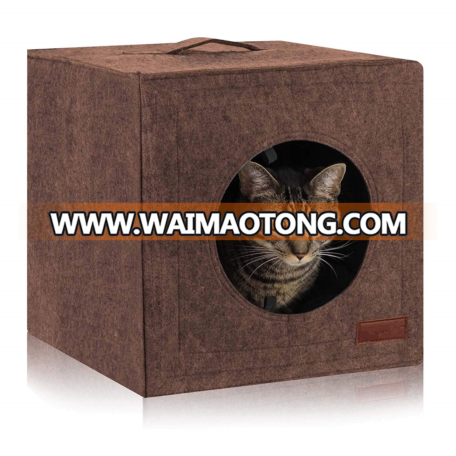 Minimalist soft the eco-friendly material customized service cat cave