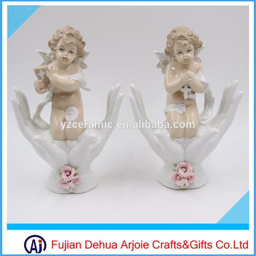 Factory In Dehua Cheap Porcelain Angel Statue