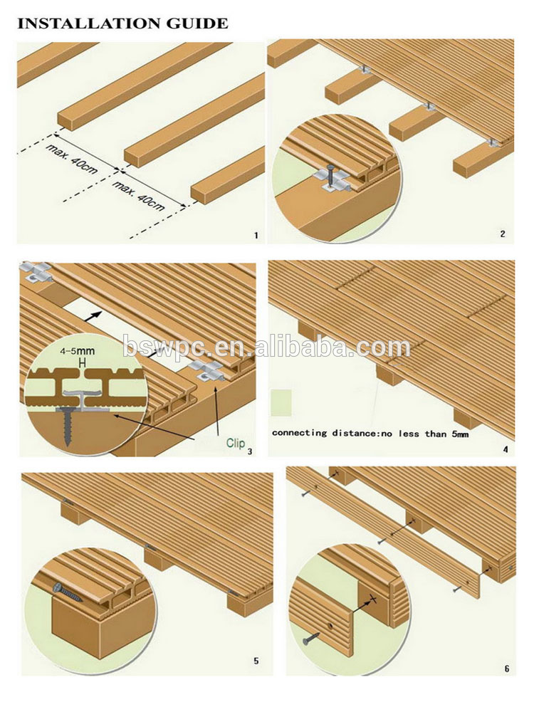 wood plastic composite decking