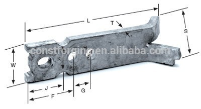 Precast Concrete Edge Lift Erection Anchor