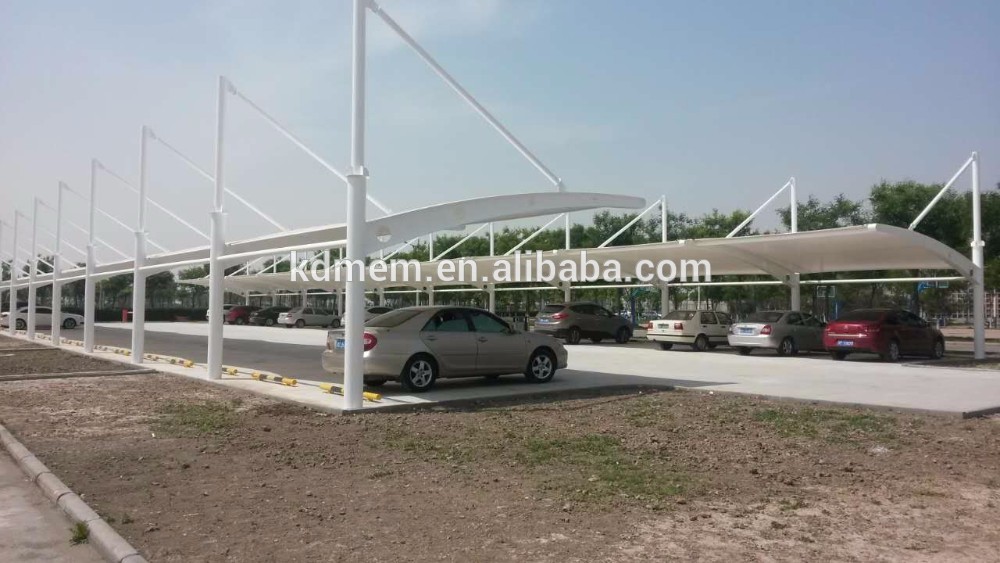 high quality pvc parking shed with waterproof tension fabric