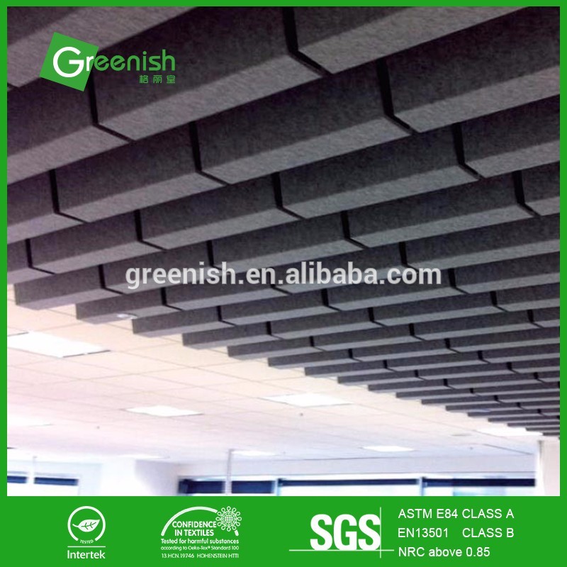 High quality fabric wrap polyester fiber acoustic panels ceiling