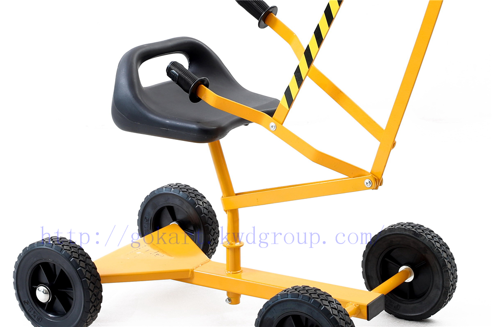 Children's metal ride on sandbox backhoe digger kids cars