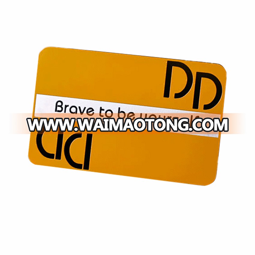 Custom High Quality Creative Simple Bright Metal Business Cards