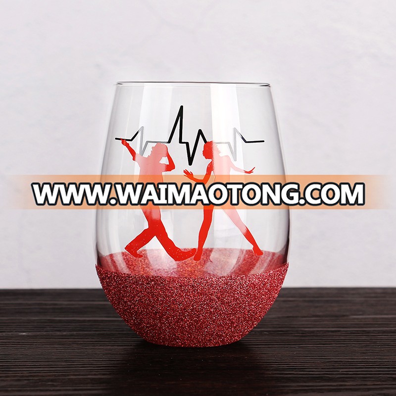 New Personalized Design Stemless Wine Glass Cup