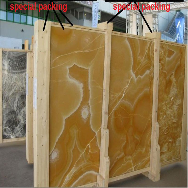 Luxury Polished Orange Onyx Slab