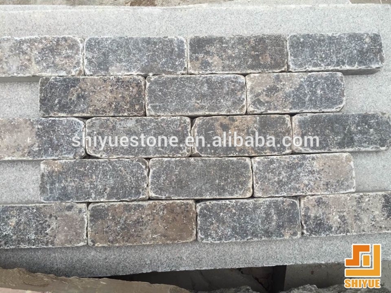 China Coffee Grey Cheap Limestone Cobble Stone limestone brick pavers limestone